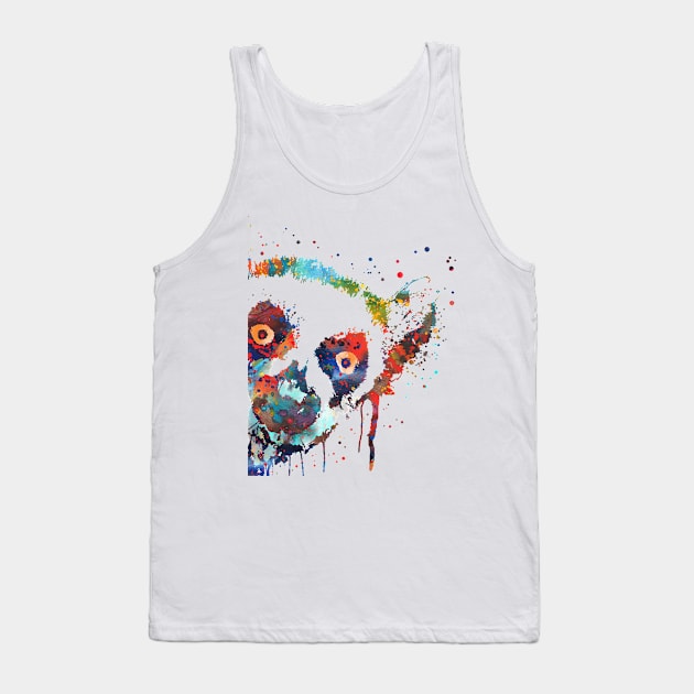 Lemur peeking Tank Top by RosaliArt